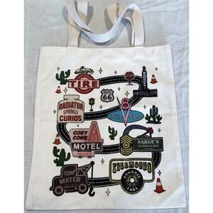 Disney Pixar Cars Land Radiator Springs Tote Bag 13x15"